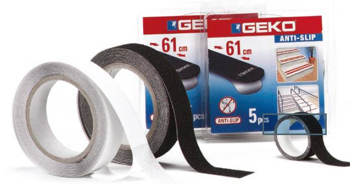 ΑΝΤΙΟΛΙΣΘΗΤΙΚΕΣ ΤΑΙΝΙΕΣ GEKO 19ΜΜ Χ 61CM (ΣΕΤ5 ΤΕΜ.) ΜΑΥΡO GEKO