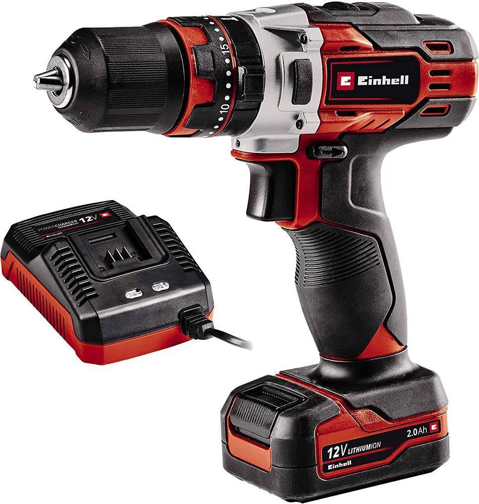 ΔΡΑΠΑΝΟΚΑΤΣΑΒΙΔΟ ΜΠΑΤΑΡΙΑΣ EINHELL TE-CD 12V 3X ΤΣΟΚ 2AH LI-ION 2 ΤΑΧΥΤΗΤΩΝ 4513895 EINHELL