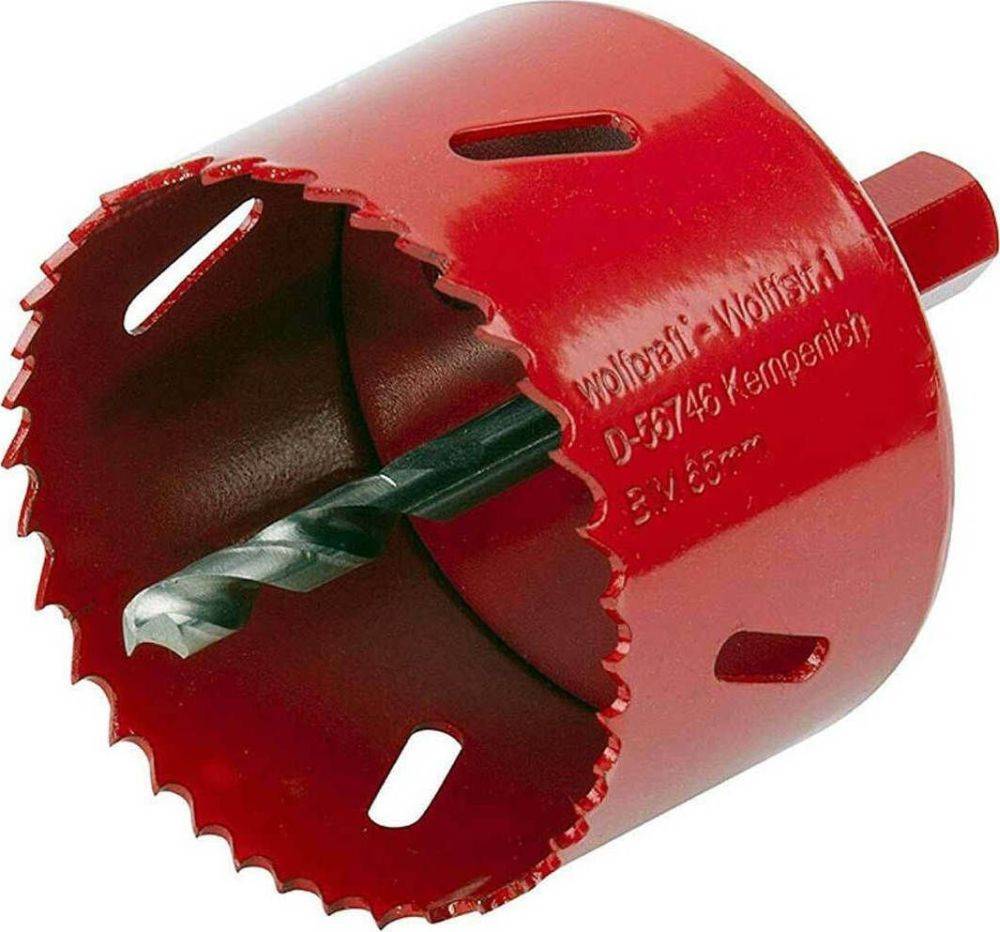 ΠΟΤΗΡΟΤΡΥΠΑΝΑ BI-METAL WOLFCRAFT ΞΥΛΟΥ/ΧΑΛΥΒΑ Φ45 (5470001)