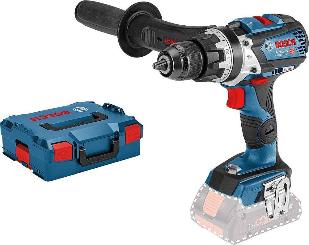 ΔΡΑΠΑΝΟΚΑΤΣΑΒΙΔΟ ΚΡΟΥΣΤΙΚΟ ΜΠΑΤΑΡΙΑΣ BOSCH PRO GSB 18V-110 C BRUSHLESS SOLO L-BOXX 06019G030A