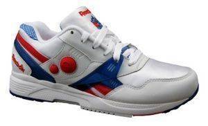 REEBOK  PUMP RUNNING DUAL WHT/BLU/RED (UK:9, EU:42)