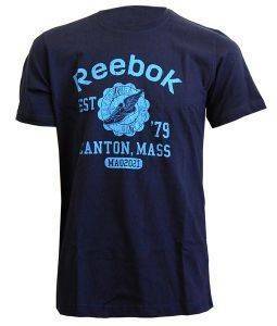 REEBOK  BIG LOGO T ATHLETIC NAVY (XL)