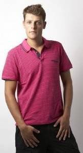 DKNY COLOR STRIPE POLO / (L)