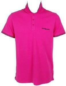 DKNY SOLID TIPPED POLO  (L)