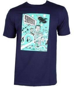 STUSSY T-SHIRT AUTHENTIC  SPACE (M)