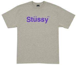 STUSSY T-SHIRT US-CA GREY (S)