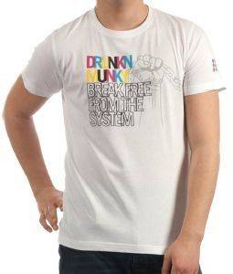 T-SHIRT DRUNKNMUNKY BREAK FREE  (L)