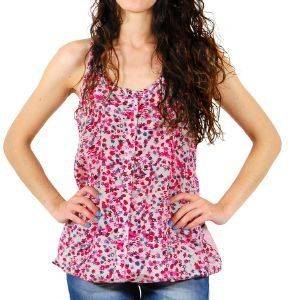 OP DKNY PRINTED SILK  COTTON TUNIC FLORAL (L)