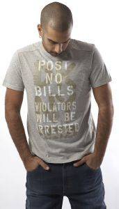 TSHIRT POST NO BILLS DKNY   (S)