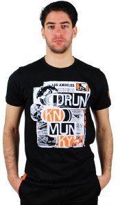 T-SHIRT DRUNKNMUNKY LOS ANGELES  (M)