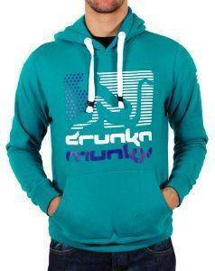 HOODIE DRUNKNMUNKY PEACOCK    (L)