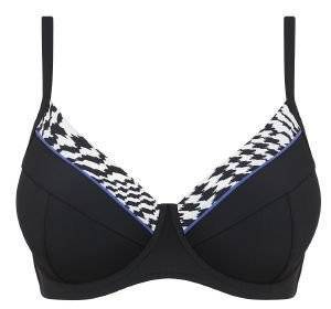 BIKINI TOP SLOGGI SWIM BLACK PEPITA CTOW BIG  (38E)