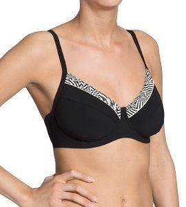 BIKINI TOP SLOGGI SWIM BLACK ART CTOW BIG  (38E)