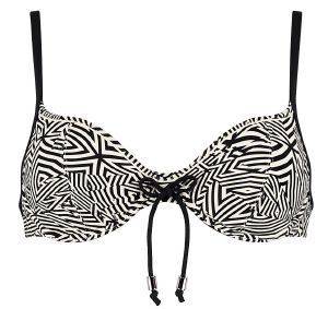 BIKINI TOP SLOGGI SWIM BLACK ART CTOWP  (42D)