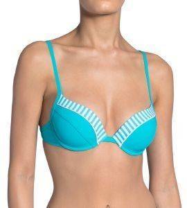 BIKINI TOP SLOGGI SWIM TURQUOISE STRIPES CTOWP  (40C)