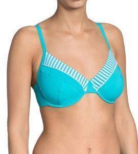 BIKINI TOP SLOGGI SWIM TURQUOISE STRIPES CTOW BIG  (38E)