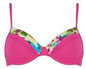 BIKINI TOP SLOGGI SWIM PINK TROPICS CTOW  (38D)