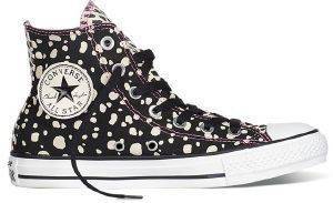  CONVERSE ALL STAR CHUCK TAYLOR PRINT HI 549649C BLACK/PARCHMENT/DAHILA PINK (EUR:37.5)