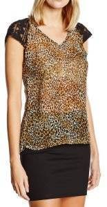 T-SHIRT RED SOUL FABRICIA LEOPARD / (M)