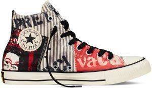  CONVERSE ALL STAR CHUCK TAYLOR HI SEX PISTOLS 151193C PARCHMENT/ALMOST BLACK (EUR:41)