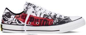  CONVERSE ALL STAR CHUCK TAYLOR OX SEX PISTOLS 151195C WHITE/BLACK/RED (EUR:44.5)