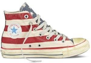  CONVERSE ALL STAR CHUCK TAYLOR AS RUMMAGE HI DIRTY 1V829 WHITE/NAVY/RED (EUR:44.5)