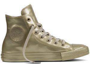  CONVERSE ALL STAR CHUCK TAYLOR METALLIC RUBBER HI 553269C LIGHT GOLD (EUR:36)