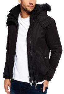  SUPERDRY MICROFIBRE FUR HOOD WINDBOMBER  (XXL)