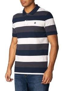 T-SHIRT POLO TIMBERLAND MILLER RVR STRIPE CA1S4UB68   (M)