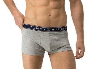  TOMMY HILFIGER STRIPE COTTON LOW-RISE TRUNK HIPSTER   (M)
