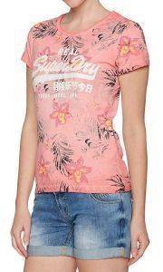 T-SHIRT SUPERDRY VINTAGE LOGO HIBISCUS OVERDYED  (S)