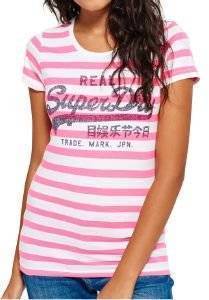 T-SHIRT SUPERDRY VINTAGE LOGO STRIPE FLUO / (L)