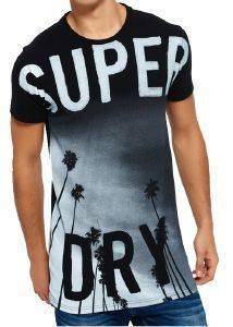 T-SHIRT SUPERDRY SCRATCHED OUT LONG LINE  (L)