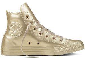  CONVERSE ALL STAR CHUCK TAYLOR CTAS HI 157631C LIQUID METALLIC LIGHT GOLD (EUR:36)