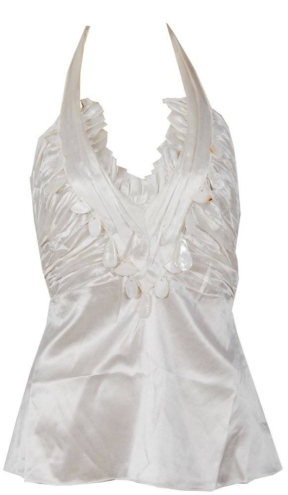 JLO JLO ΜΠΛΟΥΖΑ ΛΕΥΚΗ ΜΕ ΚΟΧΥΛΙΑ (S)