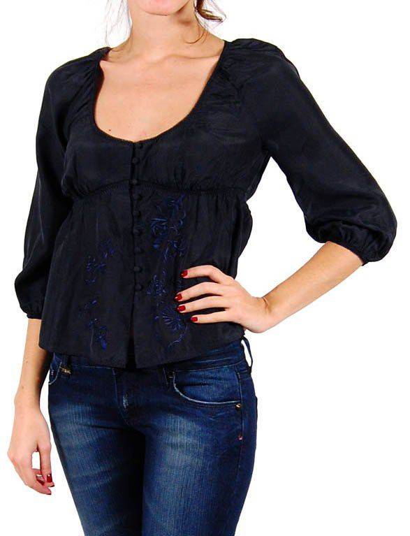 ΠΟΥΚΑΜΙΣΟ JLO ΜΕ ΣΧΕΔΙΟ ΜΑΥΡΟ (S) JLO