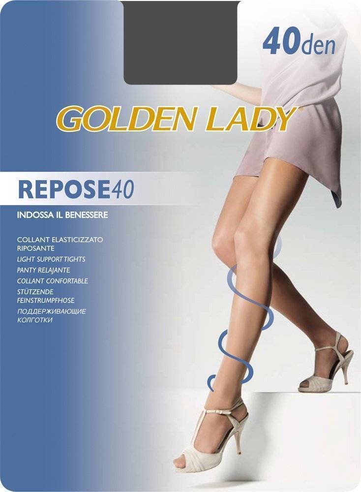 GOLDEN LADY ΕΛΑΣΤΙΚΟ ΚΑΛΣΟΝ REPOSE 40DEN FUMO