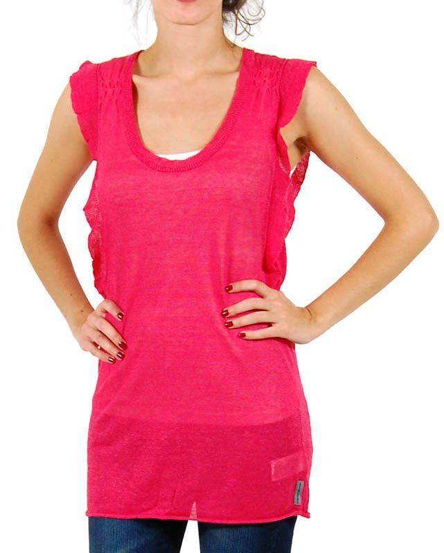 DKNY ΦΟΡΕΜΑ DKNY LINEN FLUTTER ΚΟΡΑΛΙ