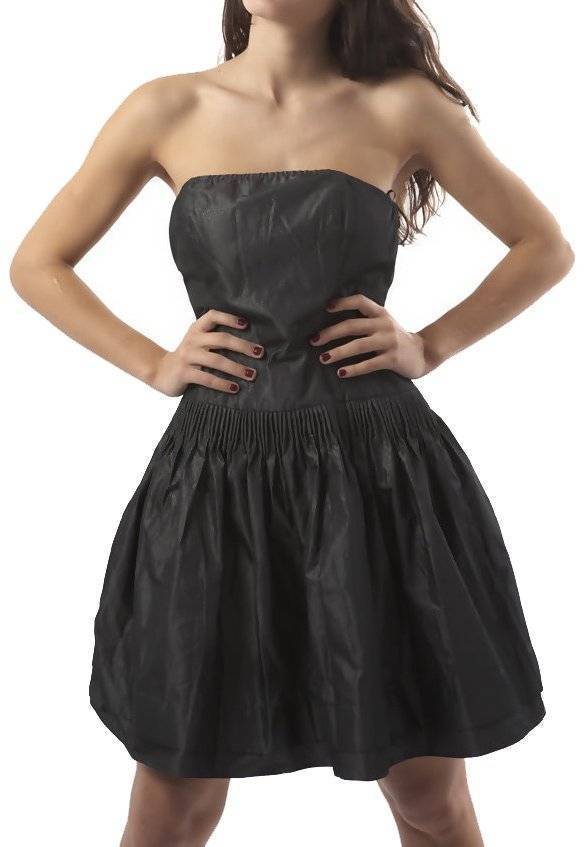 ΦΟΡΕΜΑ DKNY LUREX STRAPLESS ΑΝΘΡΑΚΙ ΜΕΤΑΛΛΙΖΕ (L) DKNY