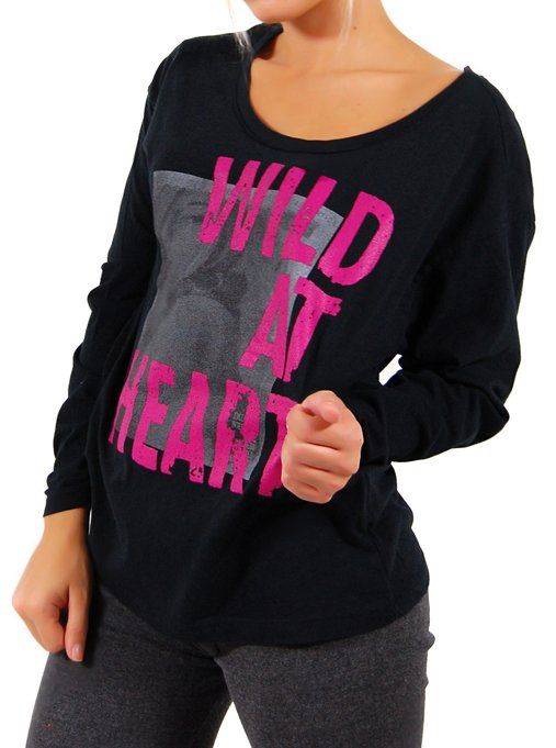 ΜΠΛΟΥΖΑ ΜΑΚΡΥΜΑΝΙΚΗ STAFF ΜΕ ΣΤΑΜΠΑ ΜΑΥΡΟ (S) STAFF