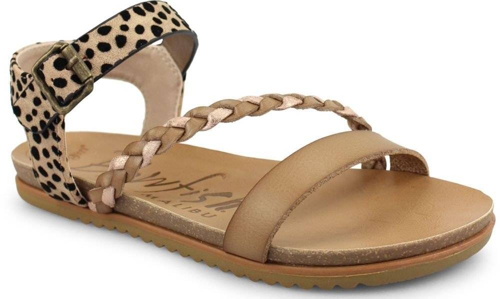 BLOWFISH MALIBU ΠΕΔΙΛΑ BLOWFISH MALIBU MARLAH VEGAN BF9010 LEOPARD ΜΠΕΖ
