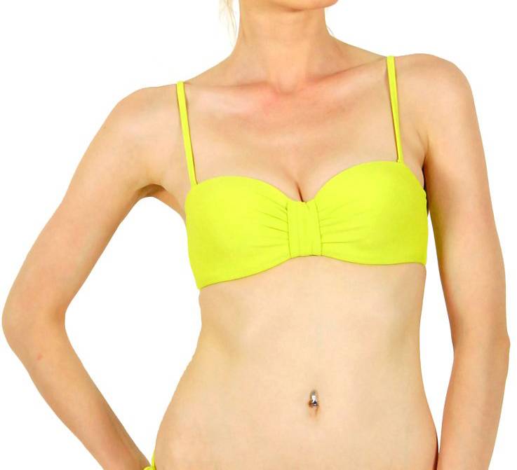 CLUB NEUF BIKINI TOP CLUB NEUF MIX - MATCH ΚΙΤΡΙΝΟ (44B)