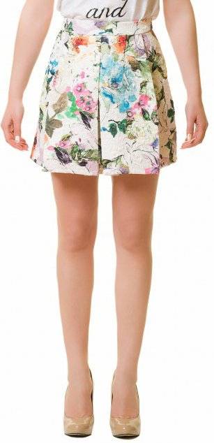 ROCK THE OUTFIT ΦΟΥΣΤΑ ROCK THE OUTFIT MINI FLORAL ΠΟΛΥΧΡΩΜΗ