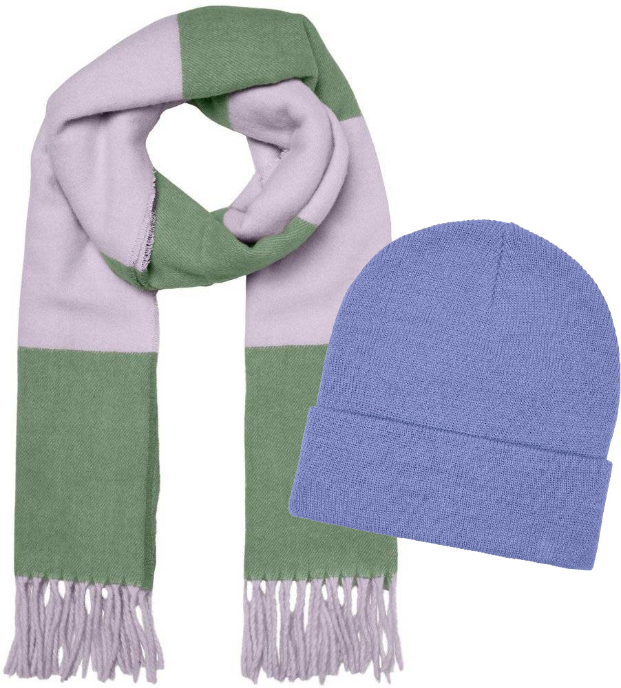 ΣΕΤ VERO MODA ΣΚΟΥΦΟΣ VMMARAN 10249364 - ΚΑΣΚΟΛ VMSASHA WOOL 10271091 ΛΙΛΑ/ΛΑΔΙ VERO MODA