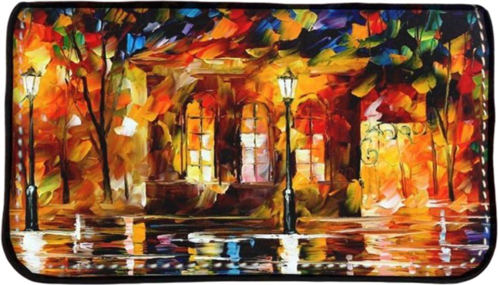ΔΕΡΜΑΤΙΝΗ ΚΑΣΤΟΡΙΝΗ ΘΗΚΗ ΚΑΠΝΟΥ ON AND OFF HAPPINESS - LEONID AFREMOV ONEILL