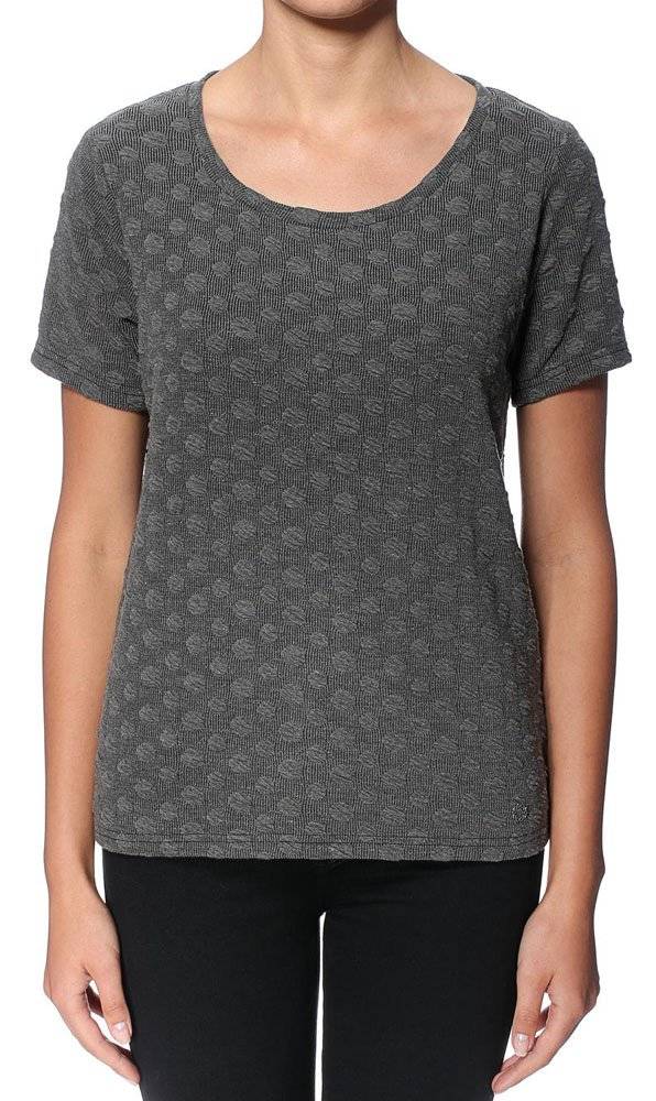 NUMPH T-SHIRT NUMPH ALISON ΠΟΥΑ ΣΚΟΥΡΟ ΓΚΡΙ