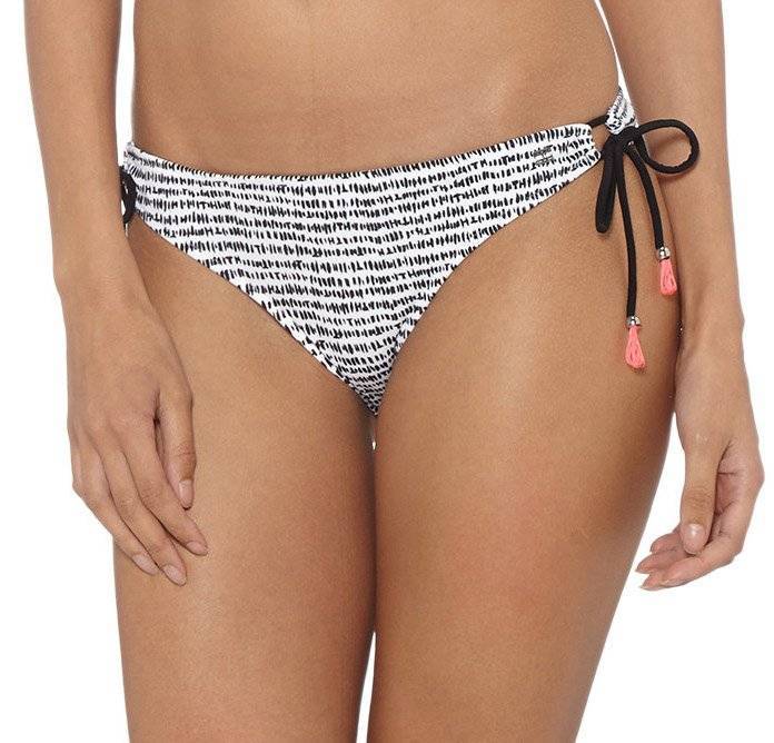 TOMMY HILFIGER BIKINI BRIEF TOMMY HILFIGER GALI TANGA ΜΑΥΡΟ/ΛΕΥΚΟ
