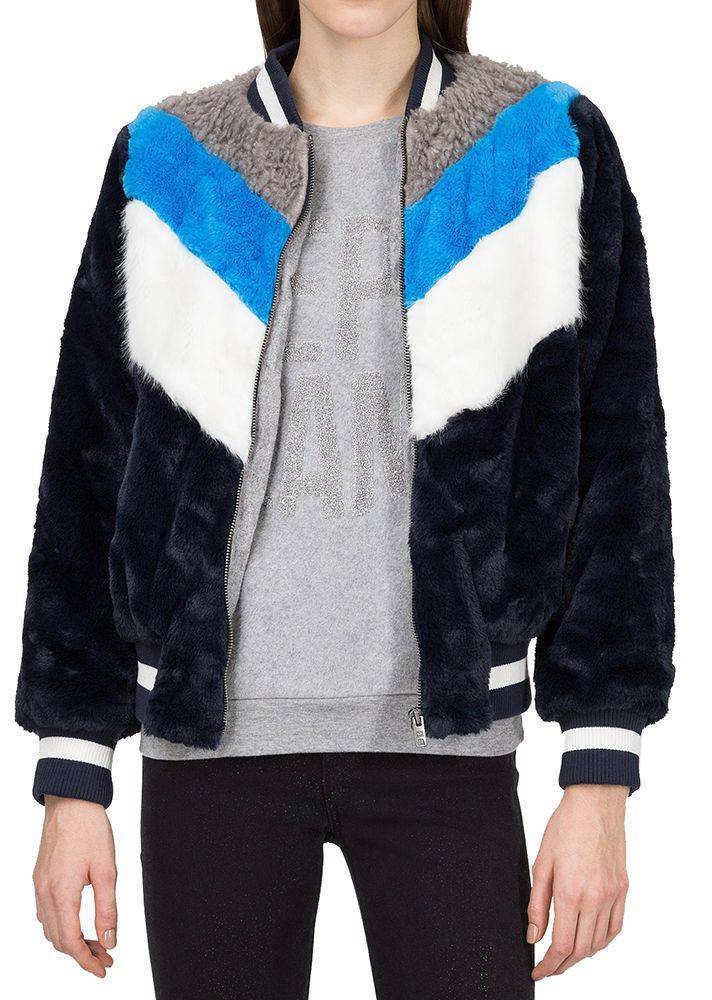 PEPE JEANS ΤΖΑΚΕΤ PEPE JEANS HEBE BOMBER PL4015360/0AA ΣΚΟΥΡΟ ΜΠΛΕ