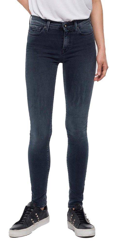 REPLAY JEANS REPLAY JOI SKINNY WX654 .000.143 387 ΜΠΛΕ/ΜΑΥΡΟ