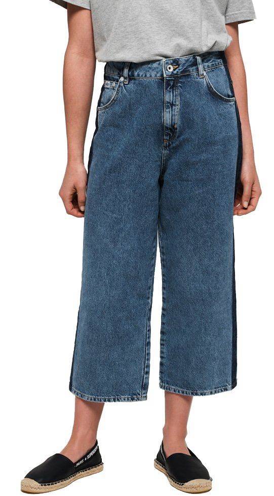 SUPERDRY JEAN SUPERDRY PHOEBE WIDE G70105ET ΜΠΛΕ